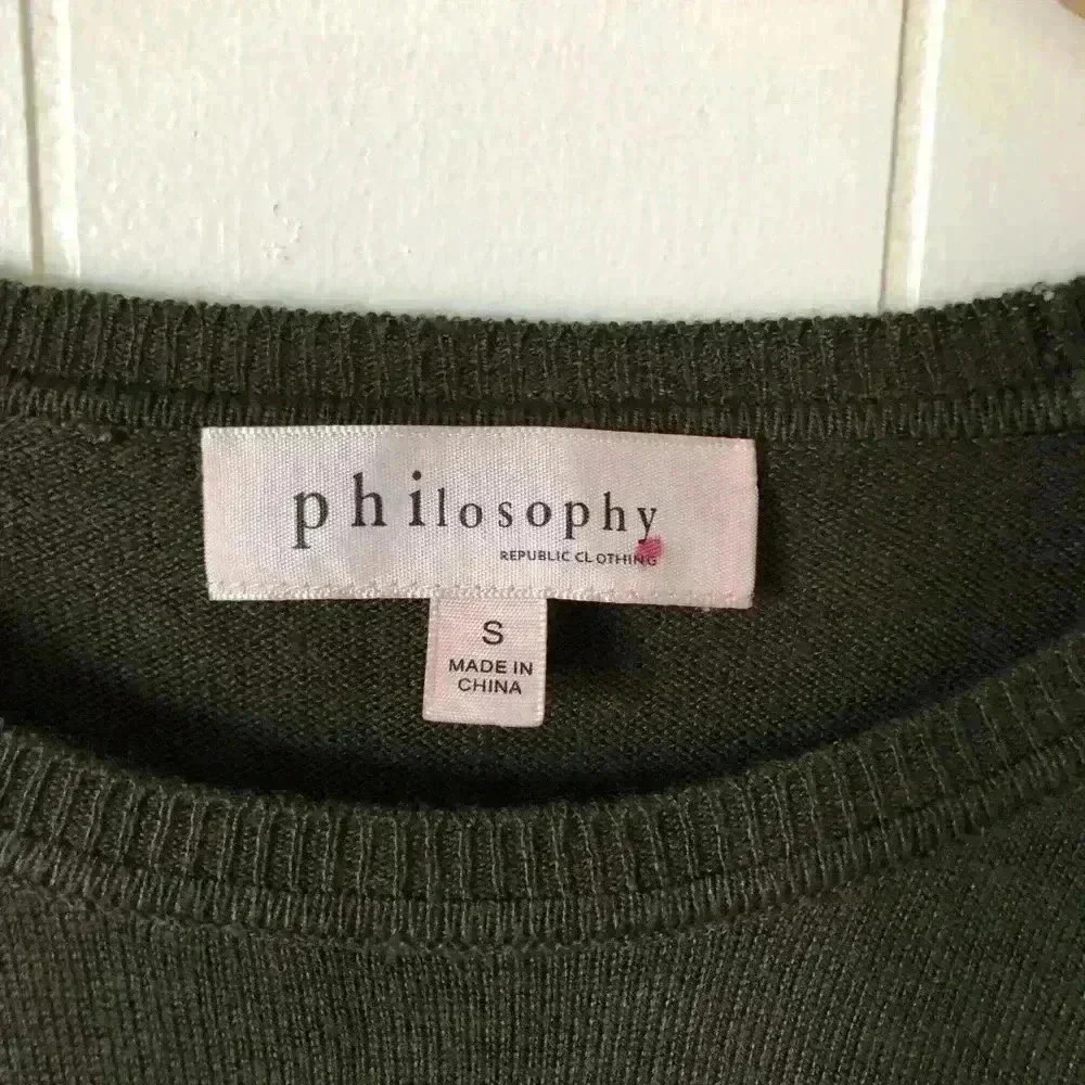 Philosophy Lightweight Top Sweater Size S - Picture 2 of 8